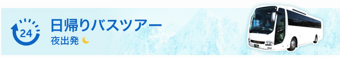 日帰りバスツアー 夜出発