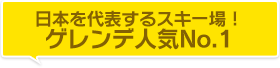 日本を代表するスキー場！